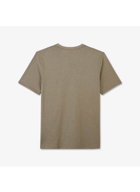 Plain short-sleeved T-shirt in Pima cotton
