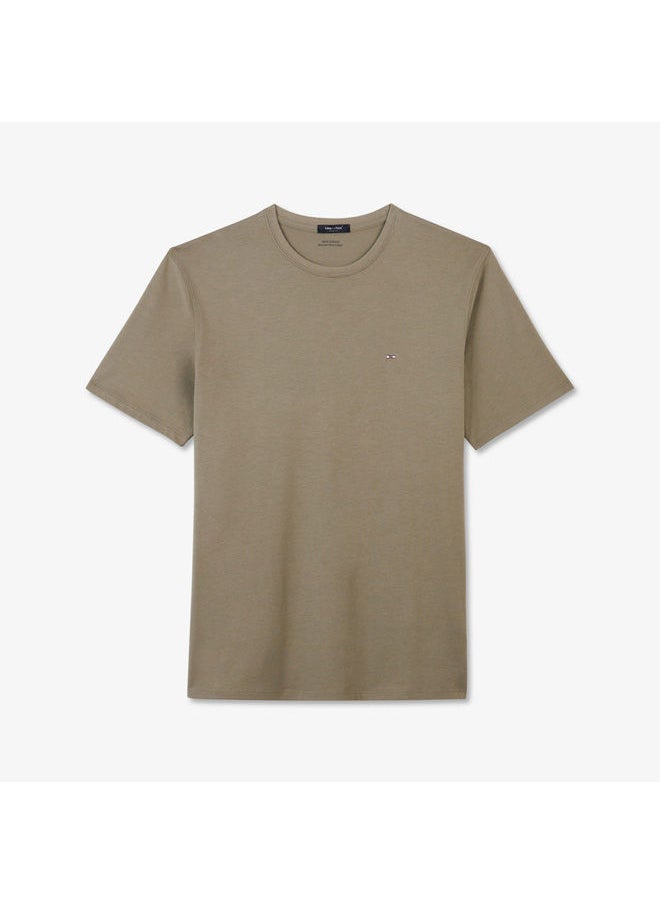 Eden Park - Plain short-sleeved T-shirt in Pima cotton - Image 1