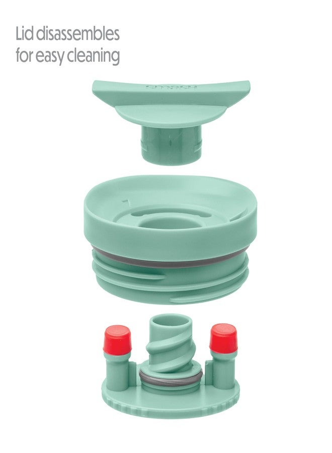 Smash Stainless Steel Twist & Lock Travel Coffee Mug 350ml/ 12 fl oz Sage - Image 3