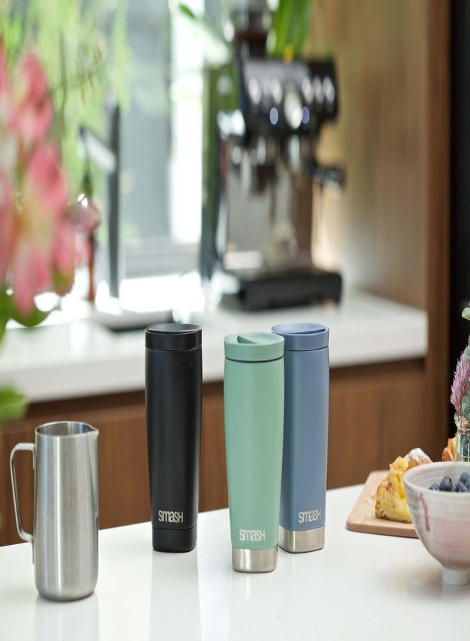Smash Stainless Steel Twist & Lock Travel Coffee Mug 350ml/ 12 fl oz Sage - Image 5