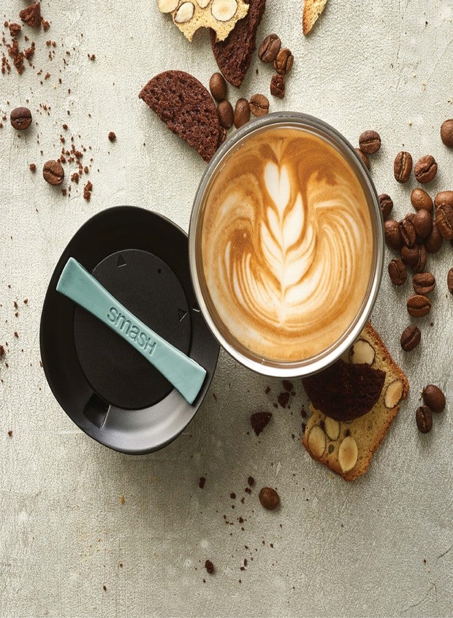 Smash Stainless Steel Twist & Lock Travel Coffee Mug 350ml/ 12 fl oz Sage - Image 4