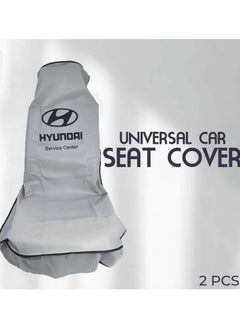 HYUNDAI Universal Car Seat Dust Dirt Protection Cover, Extra Protection For Your Seat 2 Pcs Set, Car Seat Cover, Grey  - Image 2