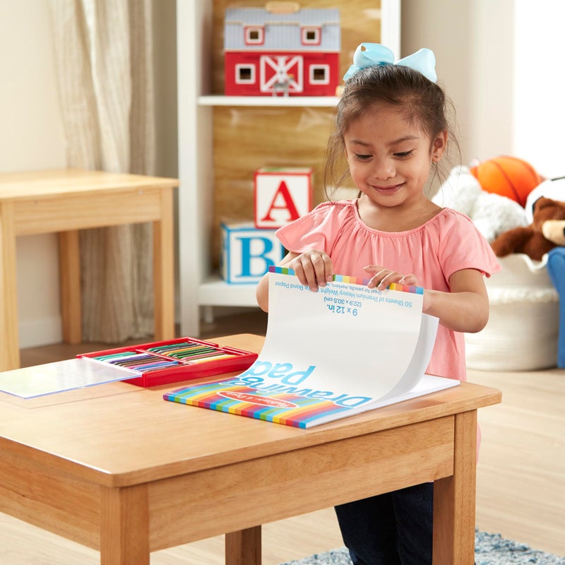 Melissa & Doug Drawing Paper, Sketch Pad, 3-Pack Bundle for Coloring, Writing or Painting (9 x 12 inches) - 50 Sheets Each, Kids Drawing Pad & Art Supplies for Kids Ages 3+ - FSC Certified - Image 5