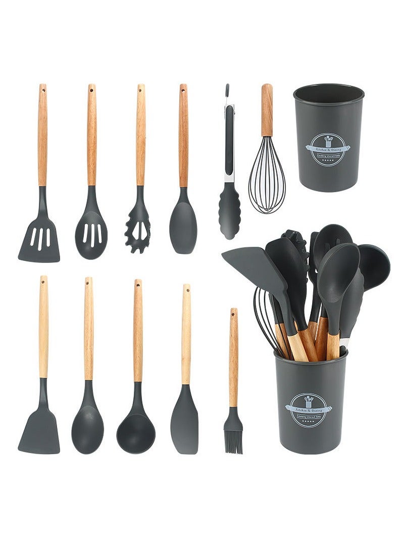 تي دي هوم طقم أواني طهي 11 قطعة مع مقابض رمادي/بني 11.93 بوصة - Image 2