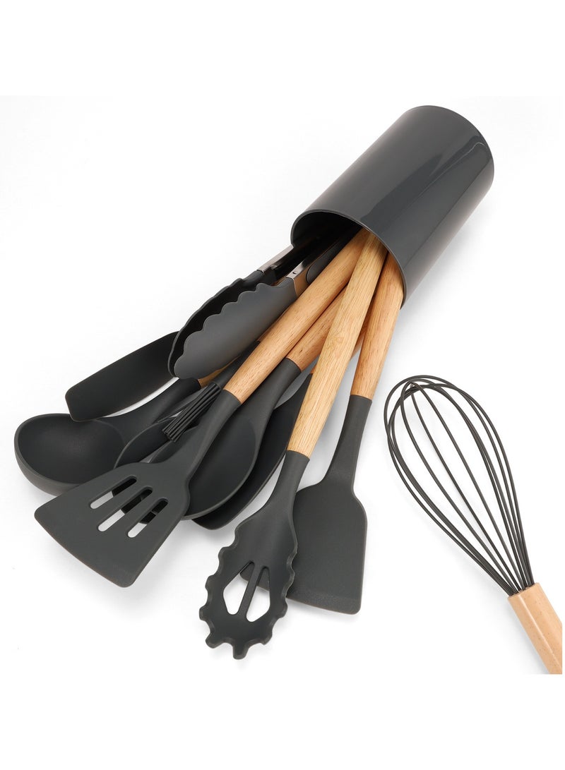 تي دي هوم طقم أواني طهي 11 قطعة مع مقابض رمادي/بني 11.93 بوصة - Image 3