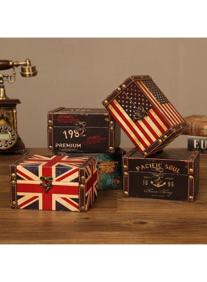 Bluejw British Jewelry Storage Antique Box Household Wooden Storage Box Candy Box Gift Packaging Gift Box Wholesale - Image 2
