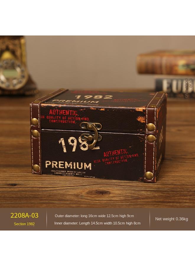 Bluejw British Jewelry Storage Antique Box Household Wooden Storage Box Candy Box Gift Packaging Gift Box Wholesale - Image 1