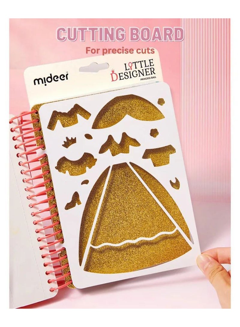 MiDeer Little Designer Dress-Up Kit – Tea Party Dress Creation Set for Kids Ages 5+ | DIY Fashion Craft with Fabric, Stickers & Paint | Creative Dressmaking Activity for Girls | Develops Creativity & Fine Motor Skills - Image 2