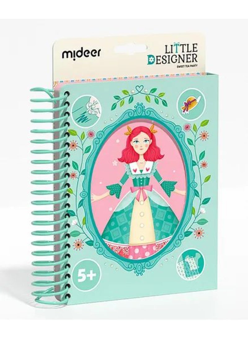 MiDeer Little Designer Dress-Up Kit – Tea Party Dress Creation Set for Kids Ages 5+ | DIY Fashion Craft with Fabric, Stickers & Paint | Creative Dressmaking Activity for Girls | Develops Creativity & Fine Motor Skills - Image 1