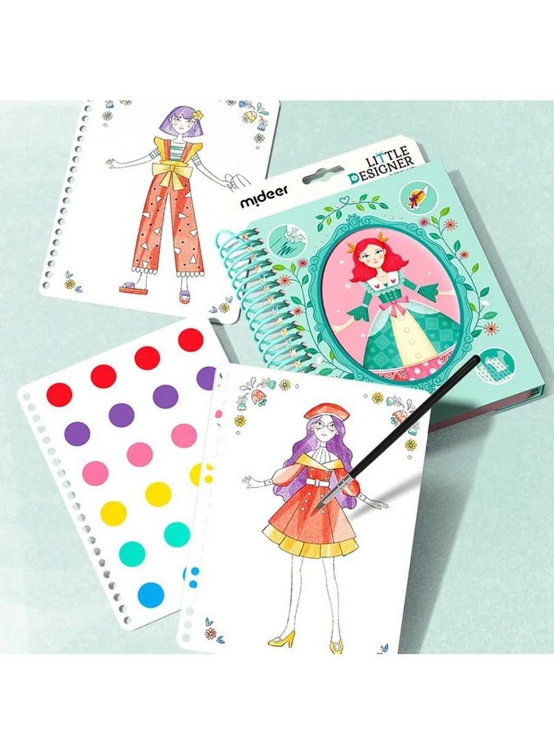 MiDeer Little Designer Dress-Up Kit – Tea Party Dress Creation Set for Kids Ages 5+ | DIY Fashion Craft with Fabric, Stickers & Paint | Creative Dressmaking Activity for Girls | Develops Creativity & Fine Motor Skills - Image 5