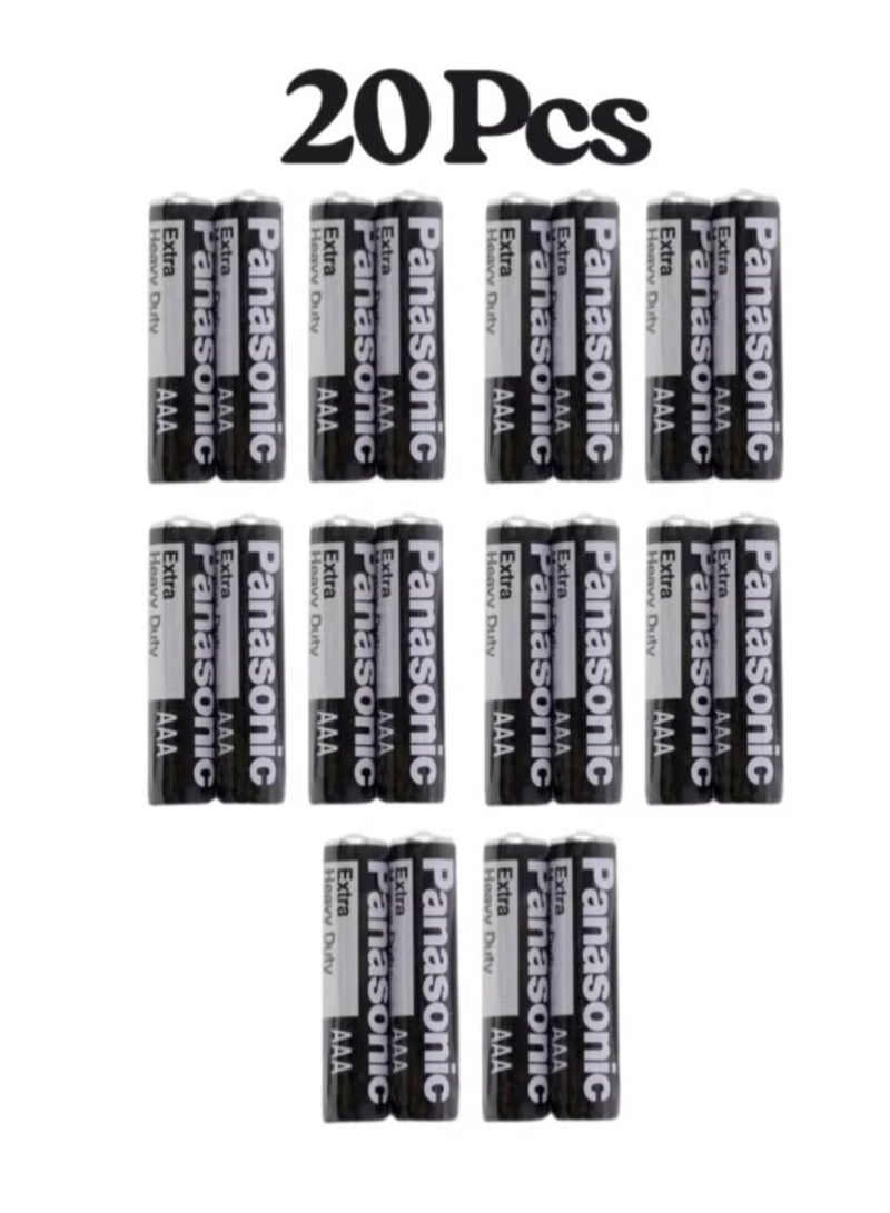Panasonic 20 Pcs Panasonic Extra Heavy Duty AAA Battery ((20 Pcs))