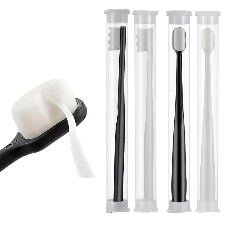 Newvent® 10000 Bristle Ultra Soft Tooth Brush For Adult - 4pcs | Sensitive And Gums Cleaning Brush - Image 2