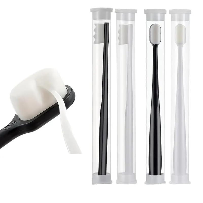 Newvent® 10000 Bristle Ultra Soft Tooth Brush For Adult - 4pcs | Sensitive And Gums Cleaning Brush - Image 1