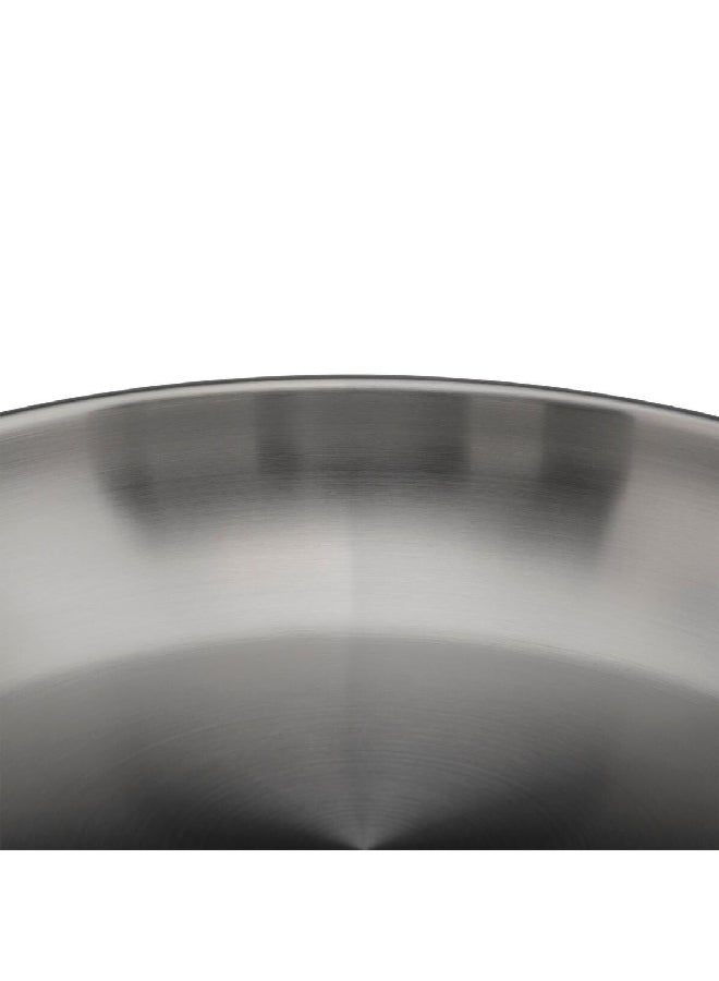 حامل ماكينة تحضير ريسيلينس مقلاة ستانلس ستيل عالية الجودة فضي 24 سم 179704 - Image 3