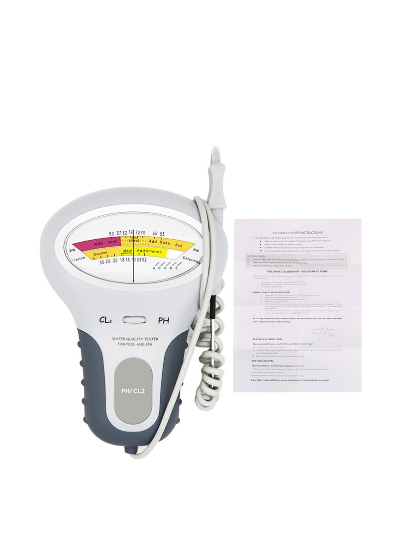Generic Water Quality Testing Device, pH Tester Water Chlorine Measuring Tool for Swimming Pool  - Image 1