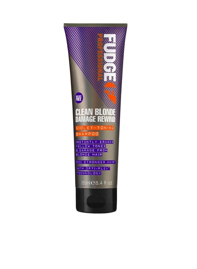 Fudge Clean Blonde Damage Rewind Violet-Toning Shampoo 8.4 oz - Image 1