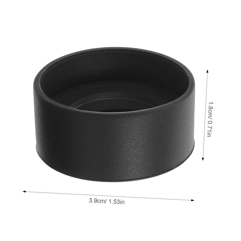 2Pcs Black Rubber Microscope Eyepiece Guards Eye Protection Covers Accessories - Image 3