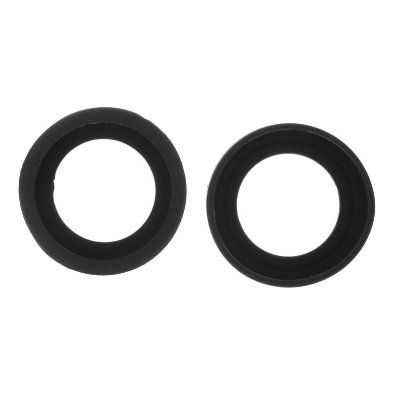 2Pcs Black Rubber Microscope Eyepiece Guards Eye Protection Covers Accessories - Image 2