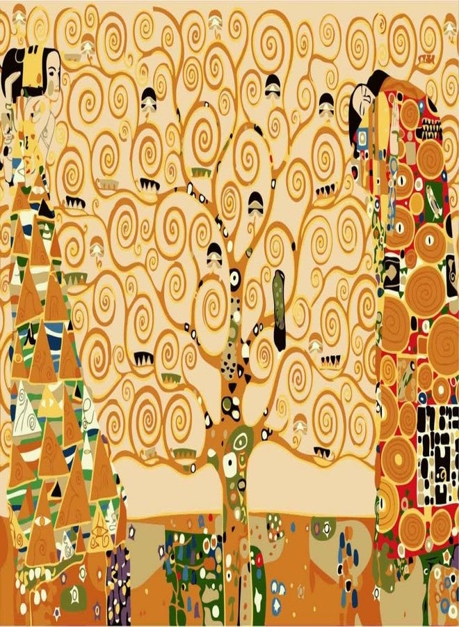 Wowdecor Paint by Number Kits for Adults Beginner, DIY Number Painting The Tree of Life by Gustav Klimt Famous Paintings 40x50 cm Wall Art Decor (No Frame) - Image 1