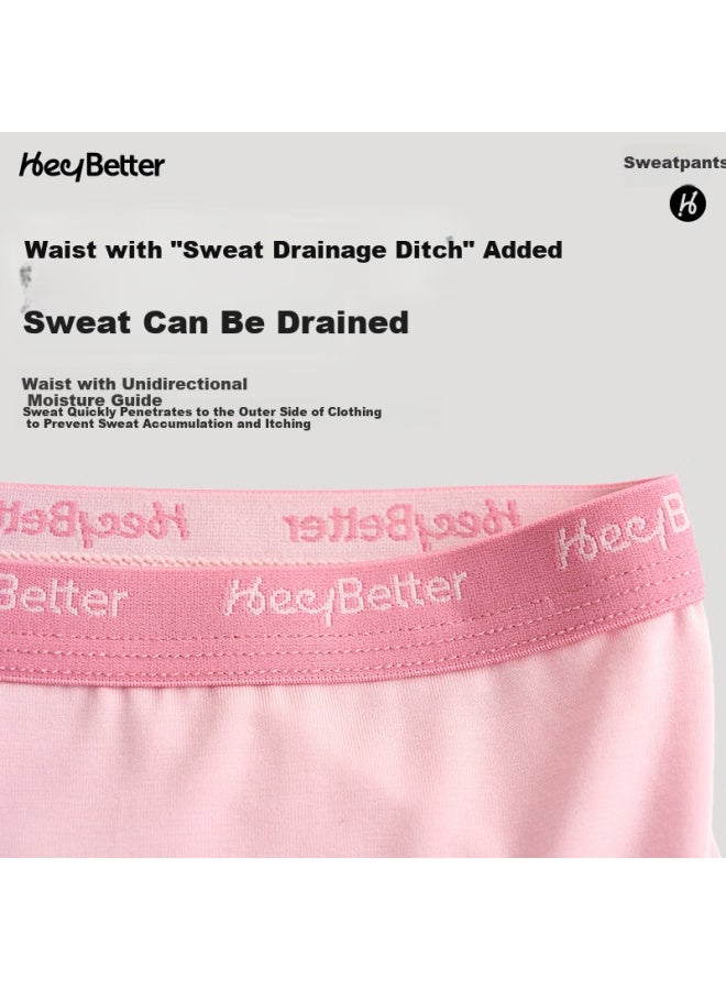 Heybetter Children'S Sweat-Wicking Underwear, New Style, Double Antibacterial, Breathable, No Pinching, Skin Pink/Pear Yellow, Size 160 - Image 3