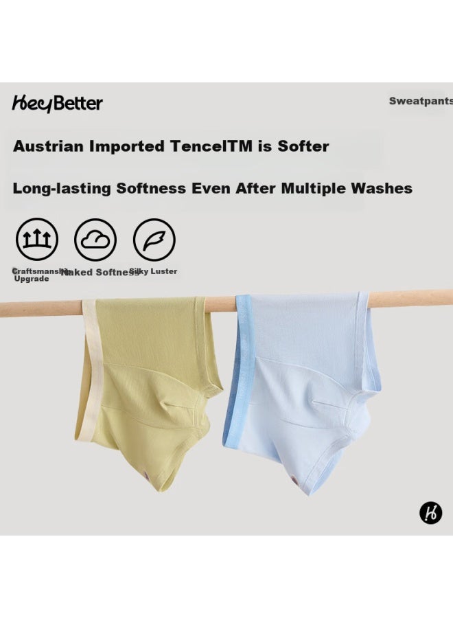 Heybetter Children'S Sweat-Wicking Underwear, New Style, Double Antibacterial, Breathable, No Pinching, Skin Pink/Pear Yellow, Size 160 - Image 4