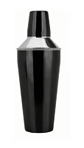 Dynore Stainless Steel Black Bar Set - Set of 3 (Cocktail Shaker, Tall Peg Measure and Bottle Opener) - Image 3