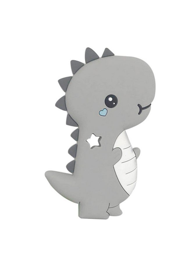 Bebe Mondo - Teething Toys 3-6 Months, Teethers for Babies 3-6 6-12 Months for Teething Relief, Baby Teether Teething Toys 100% Silicone, Newborn Infant Sensory Baby Toys 0-6 Months,bebe mondo (Dino) - Image 1