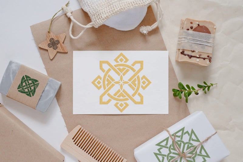 neglex 20PCS Celtic Stencils, Celtic Triquetra Knot Stencil, 6 X 6 Inch Reusable Mylar Stencils for Crafts and Decorations, Viking Template for Painting On Wood, Canvas, Fabric, Floor, Wall, and Tile - Image 5