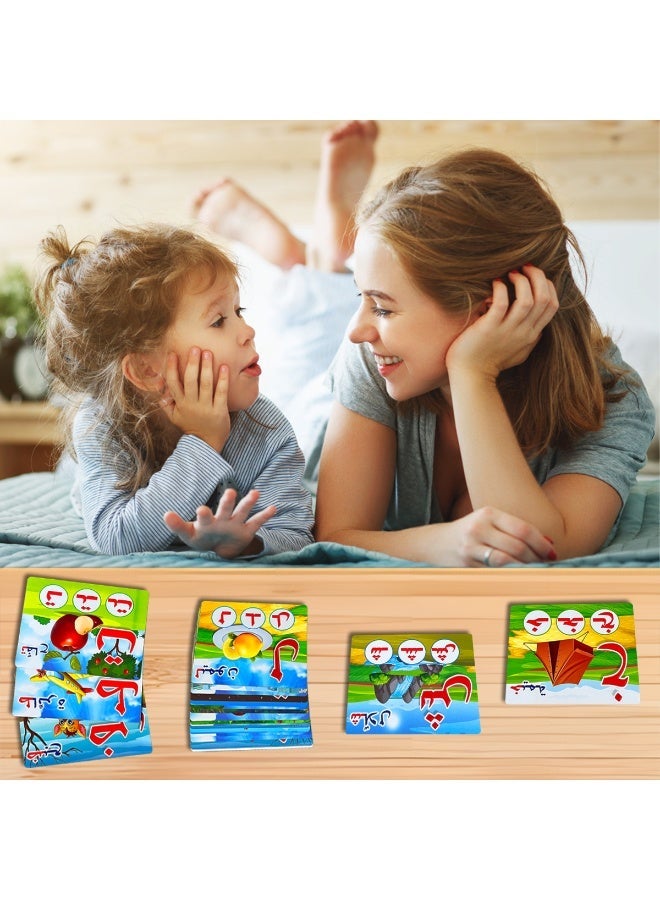 Teeny Baby Arabic alphabet flashcard set, with bright colors and vivid patterns, aims to help children learn Arabic alphabet and spelling, and learn toys. - Image 3