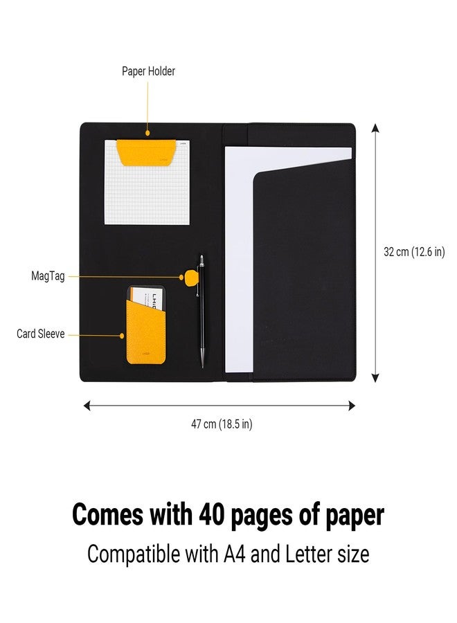 LHiDS Creative Folio 2.0 with Stand, Business Portfolio Resume, 3-in-1 Padfolio with Magnetic Accessories, Work as Notebook Cover, Clipboard, Organizing Board for Home and Office (Gray, A4/Letter) - Image 2