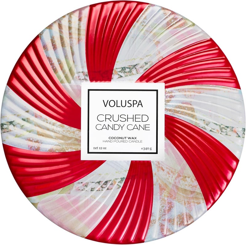 Voluspa Crushed Candy Cane 3 Wick Candle - Image 1