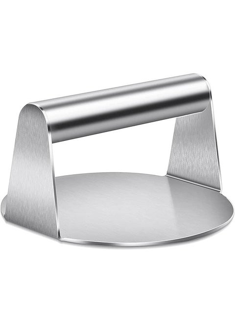 Stainless Steel Burger Press,14cm Round Smash Burger Press,Professional Griddle Accessories Kit for Flat Top Grill, Hamburger Patty Maker and Squeeze Grease, Easy to Clean