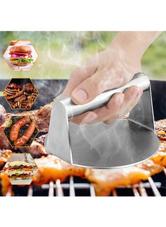 LENND Stainless Steel Burger Press,14cm Round Smash Burger Press,Professional Griddle Accessories Kit for Flat Top Grill, Hamburger Patty Maker and Squeeze Grease, Easy to Clean  - Image 4