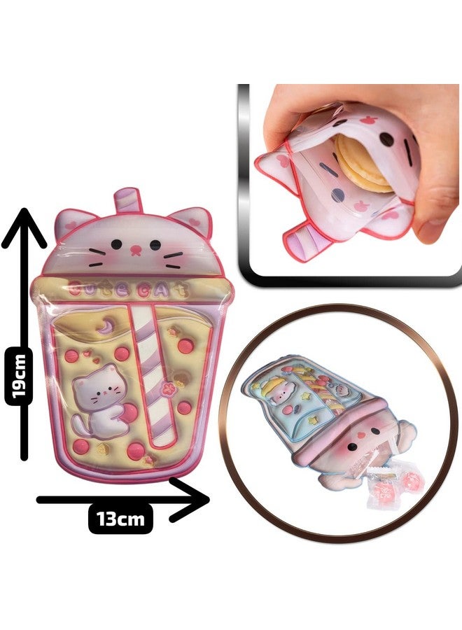 AMYCAUR Pen-guin Keychain for Girls, Accessories Keyring Purse Backpack Car Charms for Kids Gifts, Double Pendant Home Key, Cute Mini Soft Teddy Bear Keychain Keyrings 1pcs (Free Zip Pouch) - Image 5