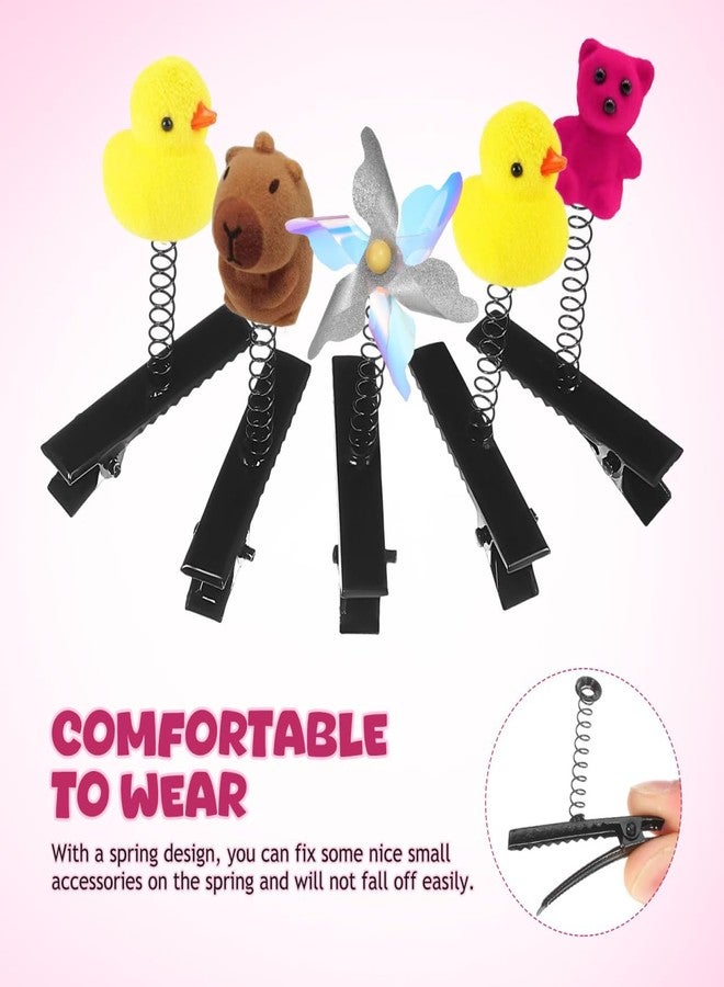 FOMIYES 100pcs Duck Bill Hair Clips: Metal DIY Sprout Clip - for Christmas Halloween Rave Festival Party - Sprouts Hairpins DIY Spring Accessories - Image 2