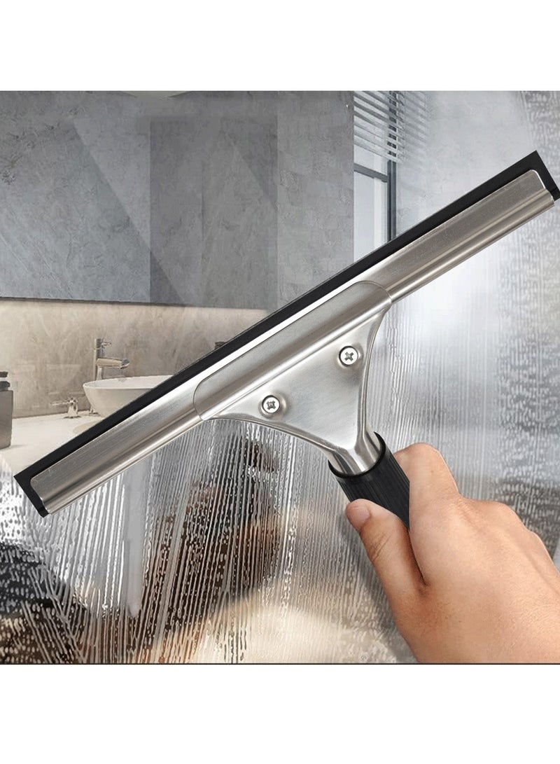 Professional Stainless Steel Window Squeegee – 10 Inch Blade for Kitchen, Windows, Bathroom, and Car - Image 3