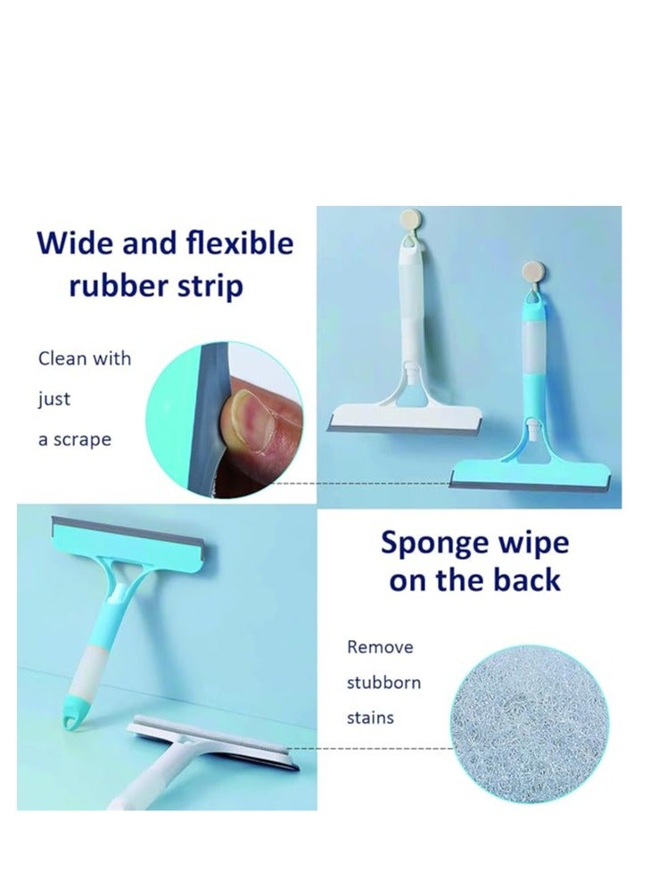 2-piece 3-in-1 Window Cleaning Tool – Spray Bottle, Scrubber & Silicone Squeegee for Glass, Mirrors & Shower Doors - Image 4