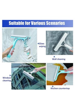 Generic 2-piece 3-in-1 Window Cleaning Tool – Spray Bottle, Scrubber & Silicone Squeegee for Glass, Mirrors & Shower Doors  - Image 5