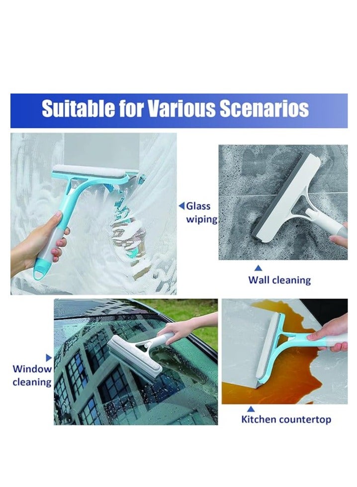 2-piece 3-in-1 Window Cleaning Tool – Spray Bottle, Scrubber & Silicone Squeegee for Glass, Mirrors & Shower Doors - Image 5