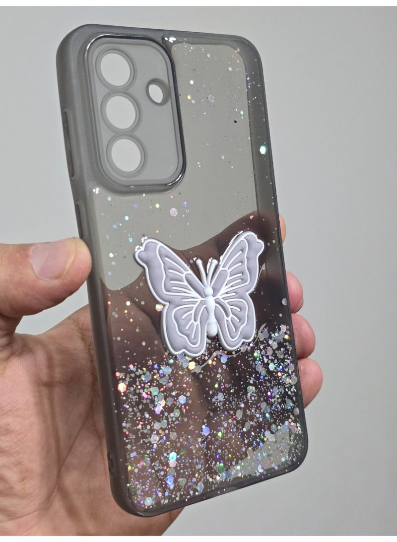 غطاء خلفي عليه فراشة متوافق مع هاتف سامسونج جلاكسي A56 - Image 3