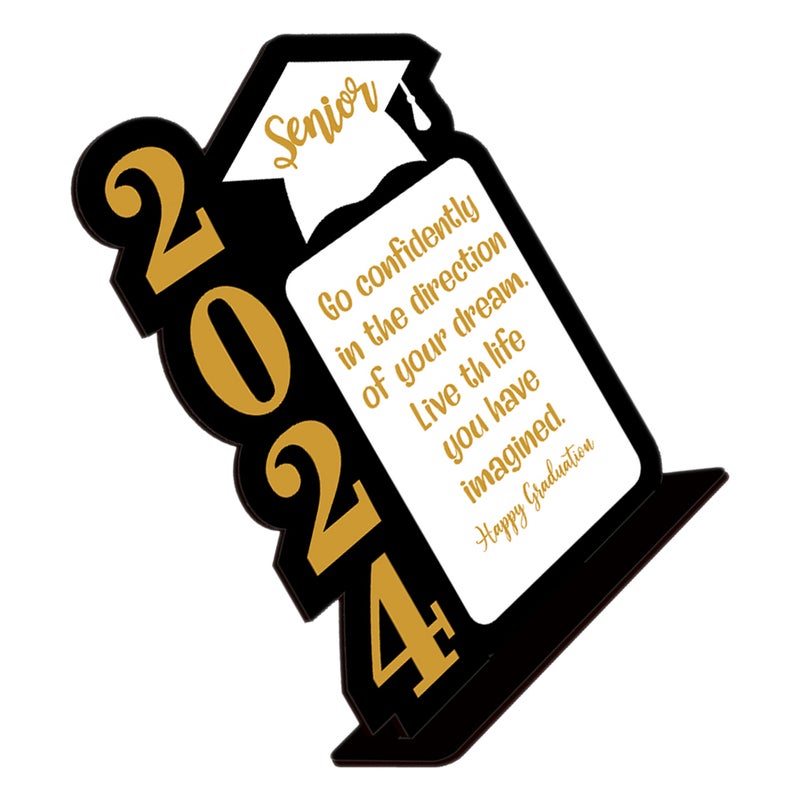 Graduation Table Centerpieces for Party, Festive Wooden Decorations, Elegant Event Signs - Image 5