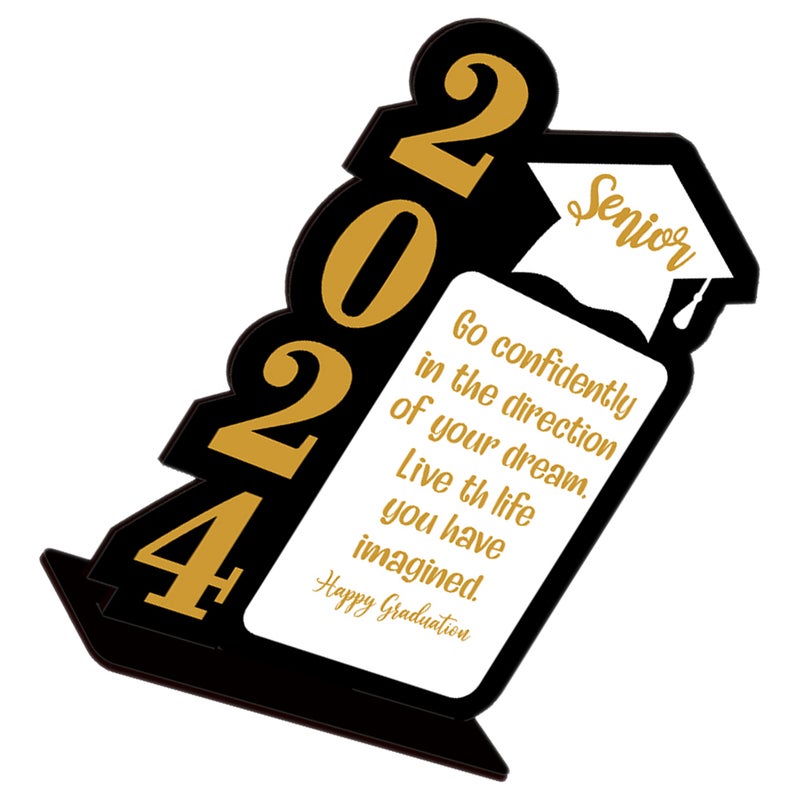 Graduation Table Centerpieces for Party, Festive Wooden Decorations, Elegant Event Signs - Image 4