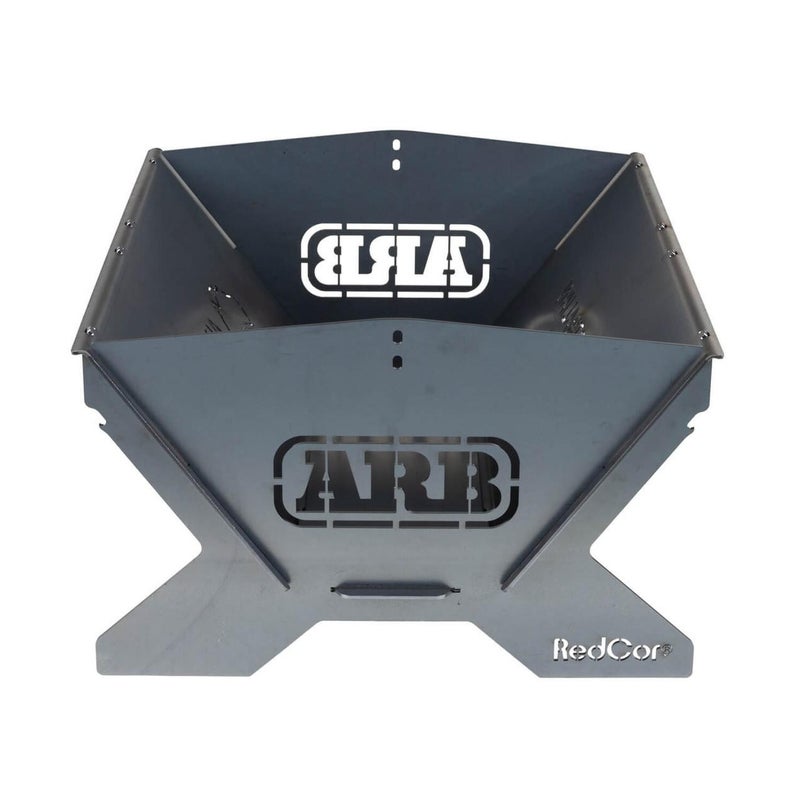 ARB Fire Pit 10500200 – Australian Made, Steel Outdoor Fire Pit, Collapsible Campfire, BBQ Cooker with Hotplate & Cooking Grill, Heavy Duty Portable Firepit for Camping, Overlanding, Backyard, Patio & 4x4 Adventures with Canvas Carry Bag - Image 3