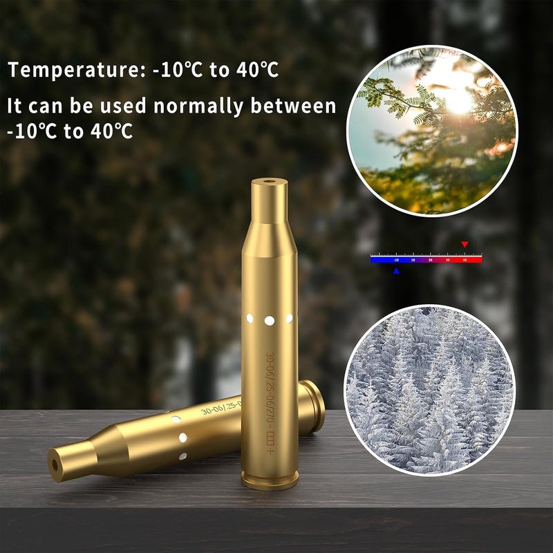 Tipfun 9MM/ .243 .308/6.5MM/300BLK 7.62x35mm/.44mag/30-06/25-06/270 Cal Rem Gauge Bore Sight Red Dot Boresighter with Batteries - Image 5