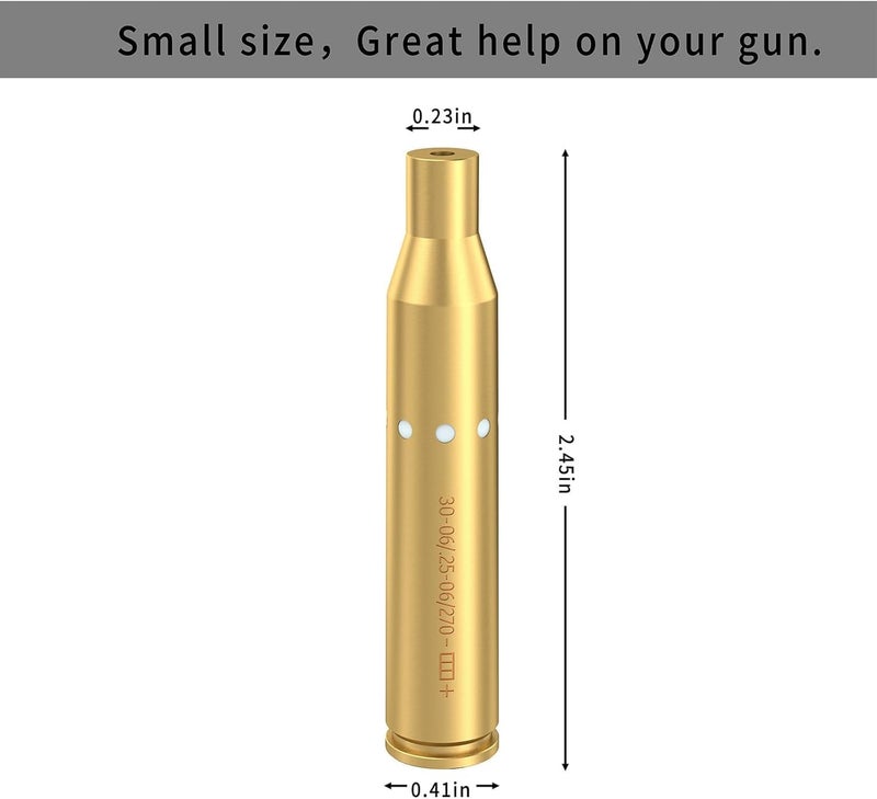 Tipfun 9MM/ .243 .308/6.5MM/300BLK 7.62x35mm/.44mag/30-06/25-06/270 Cal Rem Gauge Bore Sight Red Dot Boresighter with Batteries - Image 4