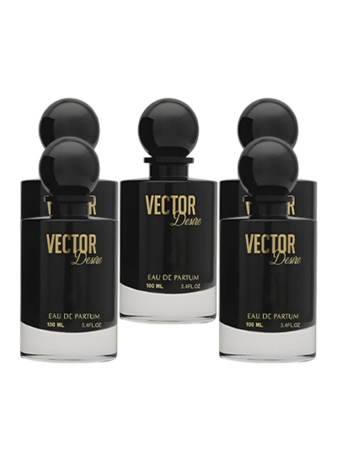Vector 5 Pieces Vector Desire Perfume Black 100ml EDP - Image 1