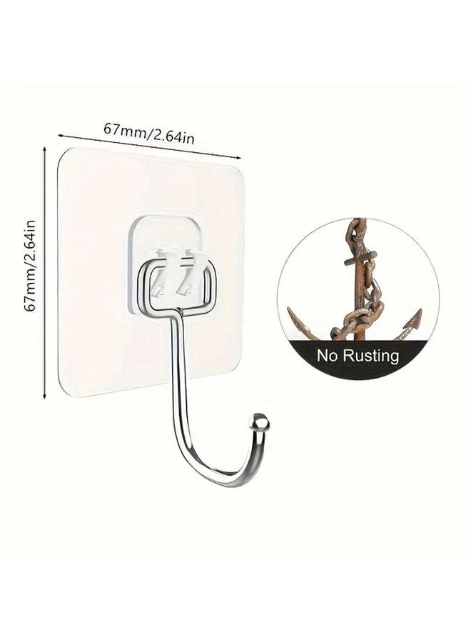 5 قطع خطافات لاصقة متينة خالية من الثقوب بدون أثر للمطبخ والحمام والمرآب - Image 3