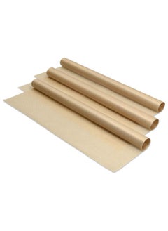 Navaris Set Of 3 Reusable Baking Sheets 13X16 Inches Parchment Paper For Baking Oven Durable Nonstick Baking Mats Reversible Baking Tray  - Image 1