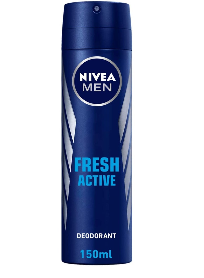 Nivea Nivea Men Fresh Active Deodorant Spray, 150 ml - Image 1