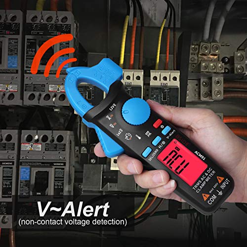 BSIDE DC Amp Clamp Meter 1mA Current True RMS Auto-Ranging 6000 Counts Digital Ammeter Hz Temperature Capacitance Live Check V-Alert Low Impedance Voltage Tester with Back Clip - Image 4